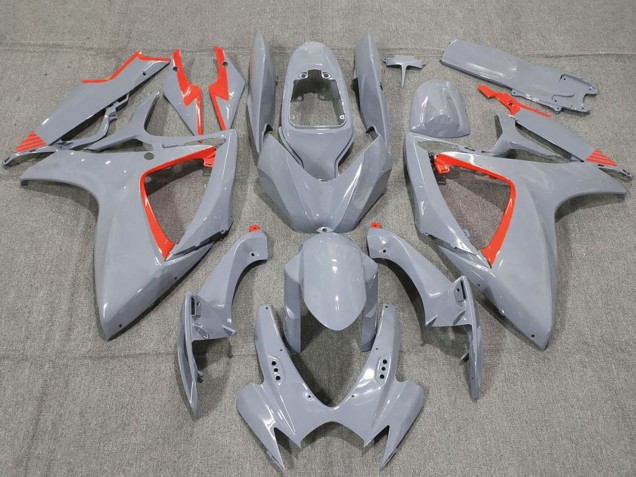 Carenados Moto Suzuki GSXR 600 / GSXR 750 2006-2007 - Nardo Gris Rojo