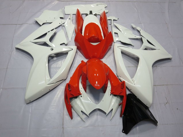Carenados Moto Suzuki GSXR 600 / GSXR 750 2006-2007 - Blanco Rojo