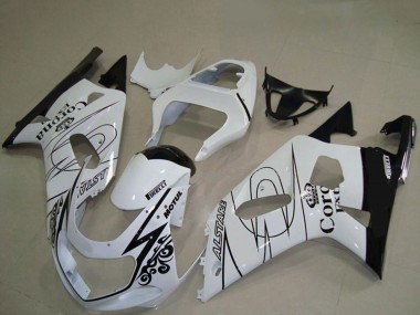 Carenados Moto Suzuki GSXR 600 / GSXR 750 2001-2003 - Blanco Negro Corona Alstare