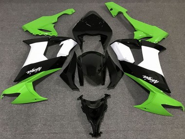 Carenados Moto Kawasaki ZX10R 2008-2010 - Verde Blanco Negro