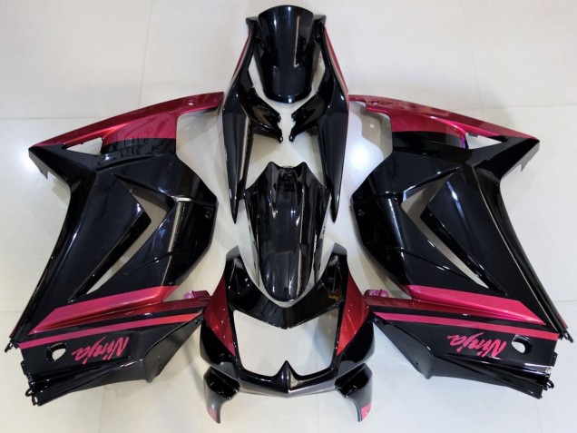 Carenados Moto Kawasaki Ninja 250 2008-2012 - Negro Brillante Rojo