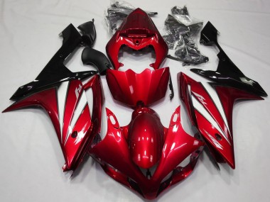 Carenados Moto Yamaha R1 2007-2008 - Rojo Blanco Negro
