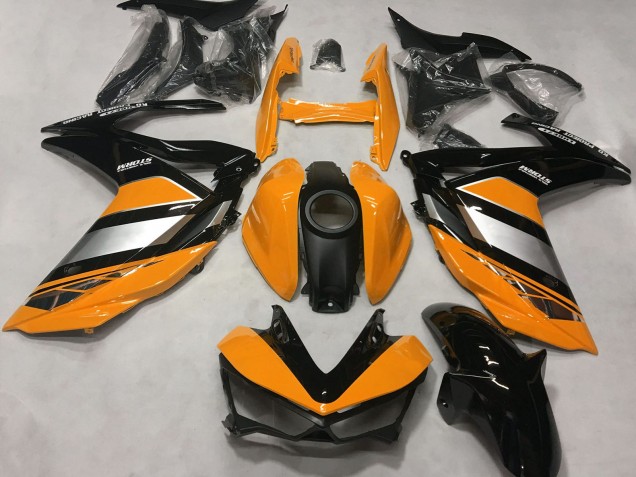 Carenados Moto Yamaha R3 2015-2018 - Naranja Plata Negro Brillante