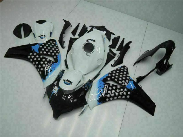 Carenado Moto Honda CBR1000RR 2008-2011 - Blanco Azul Negro Brillante