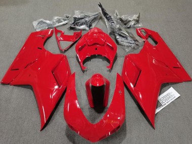 Carenados Moto Ducati 848 1098 1198 2007-2014 - Rojo Brillante Plain