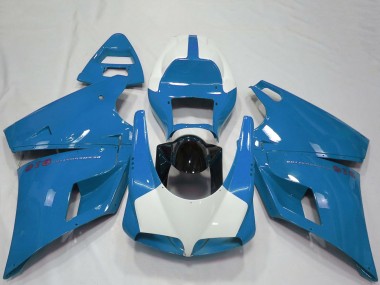 Carenados Moto Ducati 916 1993-2005 - Azul Claro Negro Brillante
