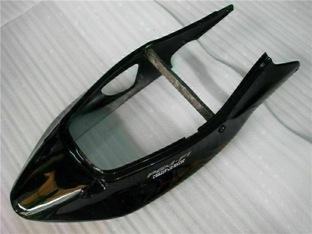 Carenado Moto ABS Honda CBR1100XX Blackbird 1996-2007 - Negro Brillante Rojo Llama