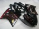Carenados Moto ABS Honda CBR1100XX Blackbird 1996-2007 - Negro Brillante Rojo Llama