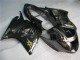 Carenados Moto Honda CBR1100XX Blackbird 1996-2007 - Negro Brillante Plata Llama