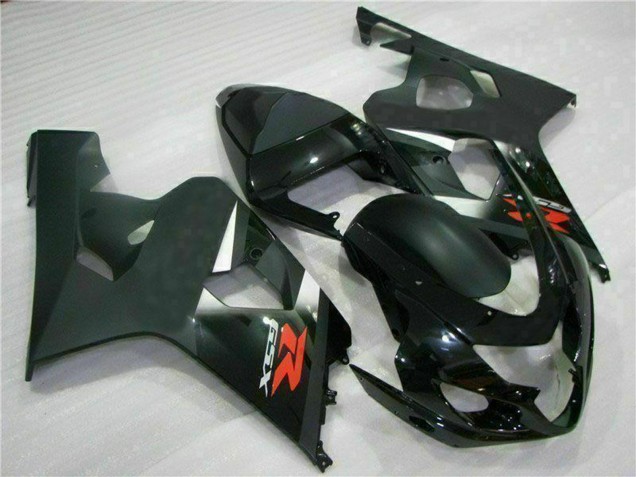 Carenados Moto Suzuki GSXR 600/750 2004-2005 - Negro Brillante Negro Mate Rojo Calcomanía
