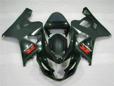 Carenados Moto Suzuki GSXR 600/750 2004-2005 - Negro Brillante Negro Mate Rojo Calcomanía