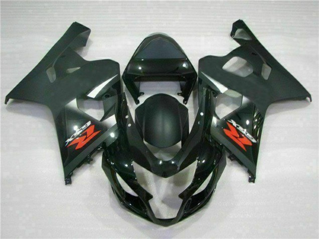 Carenados Moto Suzuki GSXR 600/750 2004-2005 - Negro Brillante Negro Mate Rojo Calcomanía