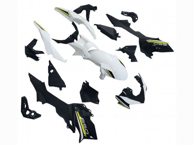 Carenados Moto Kawasaki Ninja Z650 2020-2023 - Blanco Negro Verde