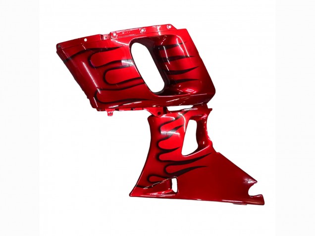Carenados Moto Kawasaki ZZR400 1993-2007 - Rojo Negro Llama