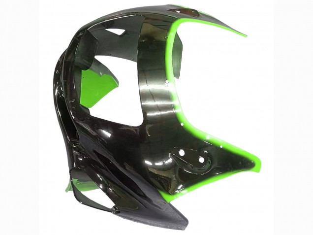 Carenados Moto Kawasaki ZZR400 1993-2007 - Verde Negro Brillante Llama