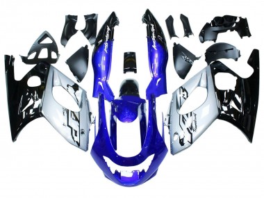 Carenados Moto Yamaha YZF600R Thundercat 1996-2007 - Azul Plata Negro