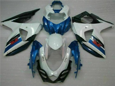 Kits Carenados ABS Suzuki GSXR 1000 2009-2016 - Blanco Azul Negro