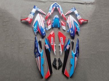 Carenados Moto Yamaha TMAX560 2019-2021 - Azul Claro Rojo Negro