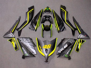 Carenados Moto Yamaha TMAX530 2012-2014 - Gris Mate Amarillo Monstruo 46