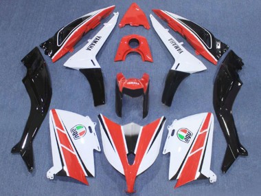 Carenado Moto Yamaha TMAX530 2012-2014 - Rojo Blanco Negro