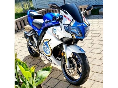 Carenados Moto Suzuki SV650 2003-2013 - Blanco Azul Lucky Strike Motul