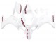 Carenados Moto Suzuki SV650 2003-2013 - Blanco Rojo Oscuro Línea