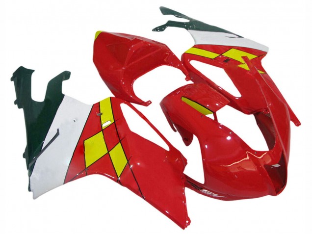 Carenados Moto Aprilia RSV1000 2003-2006 - Rojo Amarillo Blanco