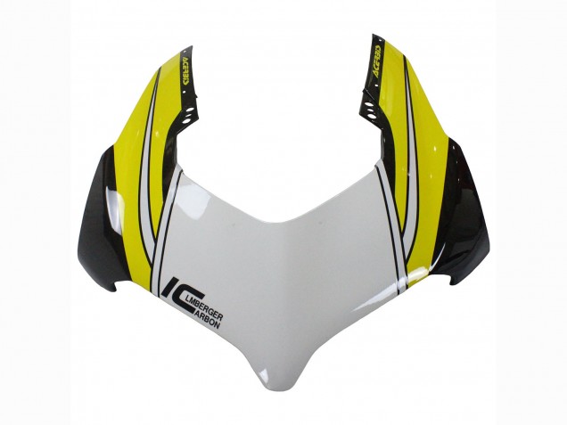 Carenados Moto Ducati Panigale V4 V4S 2020-2021 - Amarillo Blanco Negro Brillante