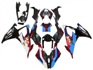 Carenados Moto BMW S1000RR 2019-2022 - Negro Rojo Azul