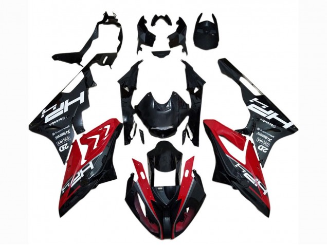 Carenado Moto BMW S1000RR 2017-2018 - Rojo Negro Brillante