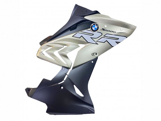 Carenado Moto BMW S1000RR 2015-2016 - Plata Negro Brillante Negro Mate