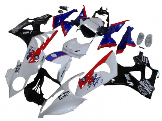 Carenados ABS BMW S1000RR 2009-2014 - Blanco Rojo Azul Negro Brillante