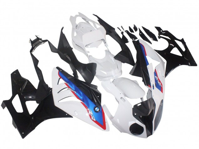 Carenados Moto BMW S1000RR 2009-2014 - Blanco Rojo Azul Negro Brillante HP Becker Carbon