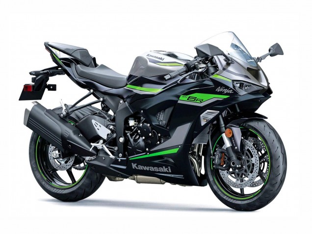 Carenados Moto Kawasaki ZX6R 2023-2025 - Negro Gris Verde Ninja