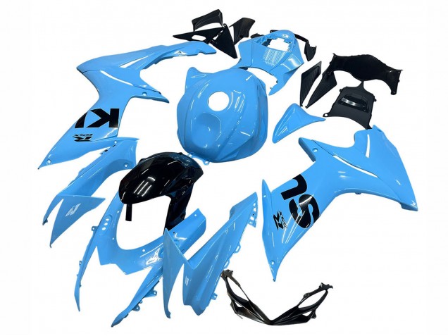 Carenados Moto Suzuki GSXR 600 / GSXR 750 2011-2024 - Azul Claro Negro