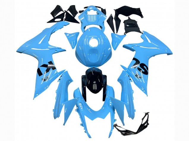 Carenados Moto Suzuki GSXR 600 / GSXR 750 2011-2024 - Azul Claro Negro