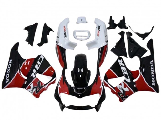 Carenados Moto Honda CBR900RR 893 1996-1997 - Blanco Rojo Negro Brillante