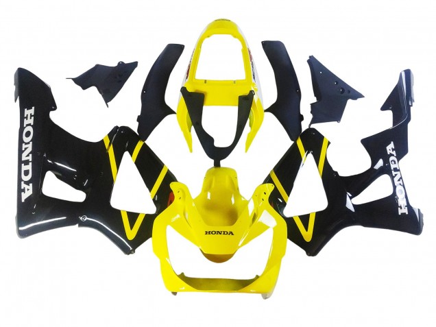 Carenados Moto Honda CBR900RR 929 2000-2001 - Amarillo Negro Brillante