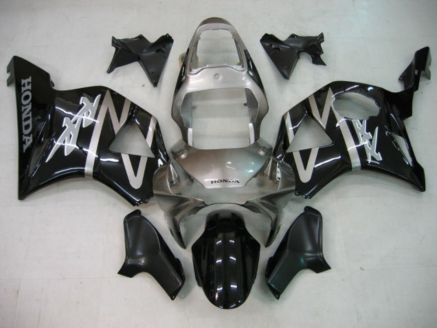 Carenados Moto Honda CBR900RR 954 2002-2003 - Plata Negro Brillante