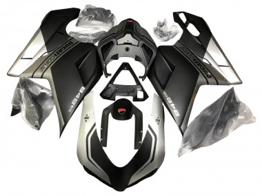 Carenados Moto Ducati 848 2007-2014 - Plata Negro Mate