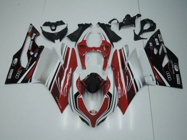 Carenado Moto Ducati Panigale 899 2011-2014 - Blanco Rojo Negro Brillante