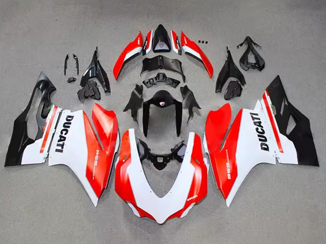 Carenado Moto Ducati 959 2015-2020 - Blanco Rojo Negro Brillante