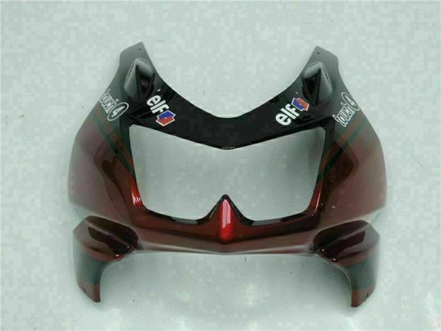 Carenados Moto Kawasaki EX250 2008-2012 - Negro Brillante Rojo Granate