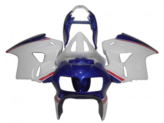 Carenados Moto Honda VFR 800 1998-2001 - Blanco Azul Rojo