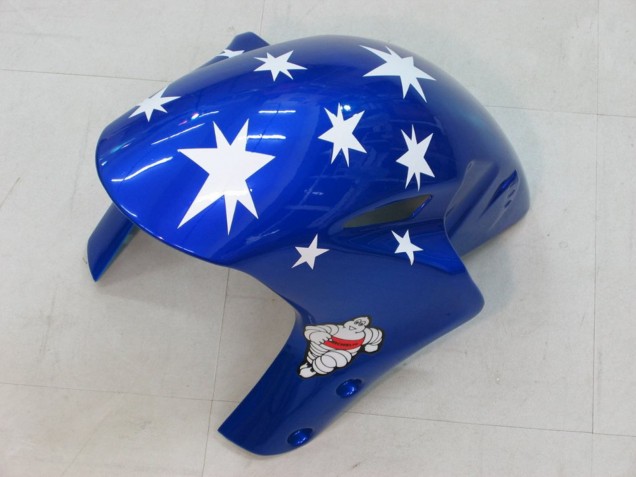 Carenados Moto Honda CBR1000RR 2004-2005 - Blanco Rojo Negro Brillante Azul Estrella