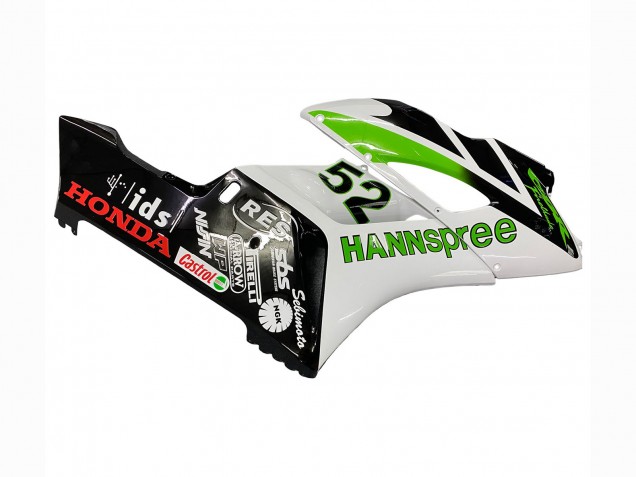 Carenados Moto Honda CBR1000RR 2004-2005 - Blanco Verde Negro Brillante Hannspree 52