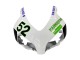 Carenados Moto Honda CBR1000RR 2004-2005 - Blanco Verde Negro Brillante Hannspree 52