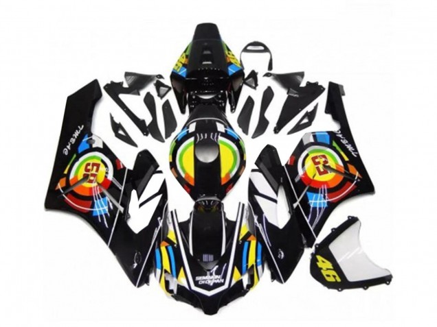 Carenados Moto Honda CBR1000RR 2004-2005 - Negro Brillante Amarillo Verde Rojo 46