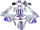 Carenados Moto Honda CBR600RR 2003-2004 - Blanco Rojo Azul