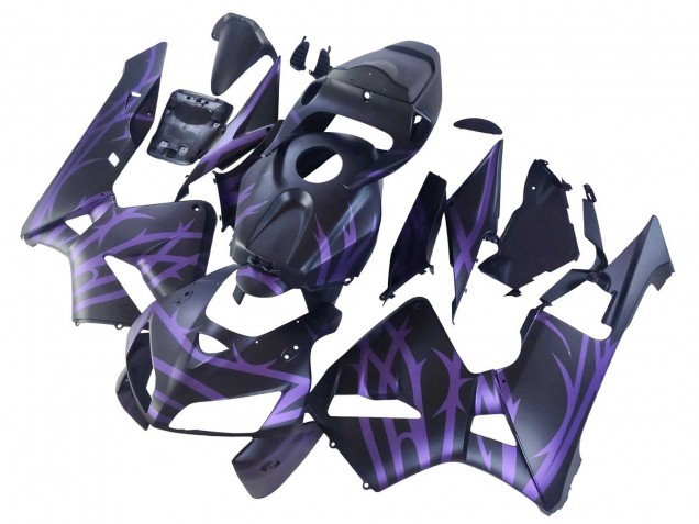 Carenados Moto Honda CBR600RR 2005-2006 - Negro Mate Púrpura